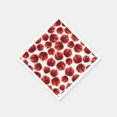 水彩のザクロ模様 スタンダードカクテルナプキン (角)