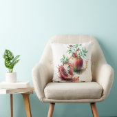 水彩のザクロ クッション (椅子)