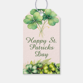 水彩のシャムロック セントパトリックデーのギフトタグ ギフトタグ