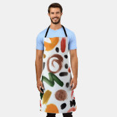 水彩のジオメトリシェイプ。抽象芸術絵画の薬 エプロン (着用した状態)