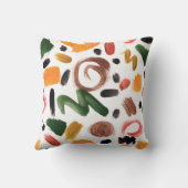 水彩のジオメトリシェイプ。抽象芸術絵画の薬 クッション (裏面)