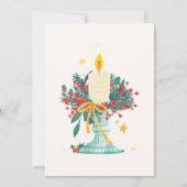 水彩のジングルベルが鳴るクリスマス 招待状 (裏面)