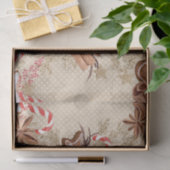 水彩のジンジャーブレッドクッキー クリスマス 薄葉紙 (ギフト)