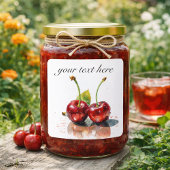 水彩のスイートハート チェリー ラベル オーダーメイド