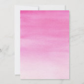 水彩のストリングライト ウェディング 招待状 (裏面)