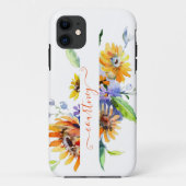 水彩のデイジー　名入れ Case-Mate iPhoneケース (裏面)
