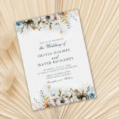 水彩のトマトと野の花のウェディング 招待状