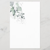 水彩のドレス当てゲームのカード チラシ (裏面)