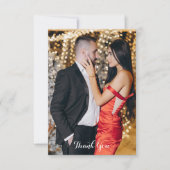 水彩のノエル ゴールド サンキューカード (正面)