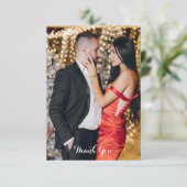 水彩のノエル ゴールド サンキューカード (スタンド正面)