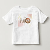 水彩のハリネズミ　2歳の誕生日おめでとう トドラーTシャツ (正面)