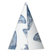 水彩のハンプバッククジラ パーティーハット (裏面)