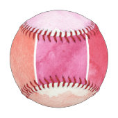 水彩のバナーの背景(デザイン用) 野球ボール (裏面)