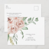 水彩のバラの祭典　人生の祝福 ポストカード (正面/裏面)