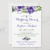 水彩のパップフローラ |ウェディングシャワー招待状 招待状 (正面)