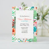 水彩のフラインゴの招待状 招待状 (スタンド正面)