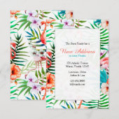 水彩のフラインゴ 招待状 (正面/裏面)