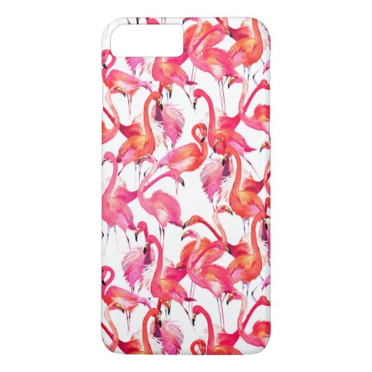 水彩のフラミンゴ Case-Mate iPhoneケース (裏面)