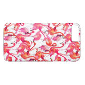 水彩のフラミンゴ Case-Mate iPhoneケース (裏面(横))