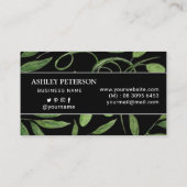 水彩のヘルシーな野菜園 名刺 (裏面)