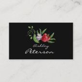 水彩のヘルシーな野菜園 名刺 (正面)