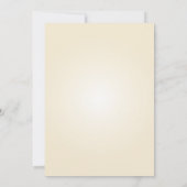 水彩のベゴニアの花の結婚式 招待状 (裏面)