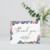 水彩のベリー - ありがとう ポストカード (スタンド正面)