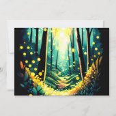 水彩のホタル 赤ちゃん歓迎会 招待状 (裏面)