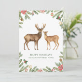 水彩のホリデー鹿 シーズンカード (スタンド正面)
