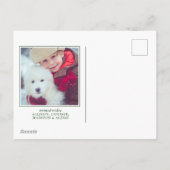 水彩のホリデー鹿 シーズンポストカード (裏面)