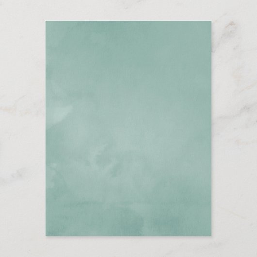 水彩のホーリー クリスマス ウェディング ゲスト詳細 エンクロージャーカード (裏面)