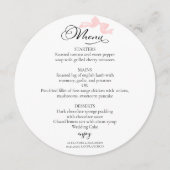 水彩のメ結婚ニュー |ピンクボウ書道 メニュー (正面)