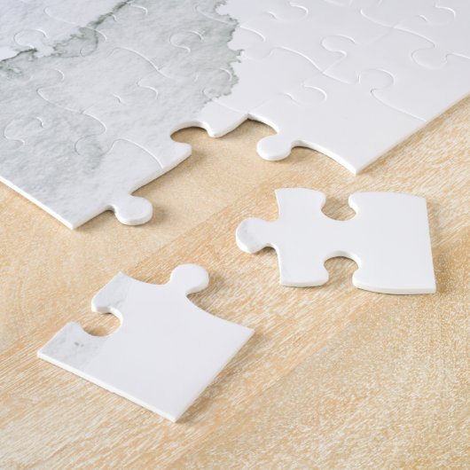 水彩のモ素朴ミの木の森の冬 ジグソーパズル (側面)