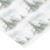 水彩のモ素朴ミの木の森の冬 テーブルクロス (アングル)