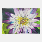 水彩のユリ素晴らしアート キッチンタオル (横)