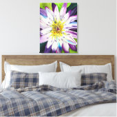 水彩のユリ素晴らしアート キャンバスプリント (インサイチュ (寝室))