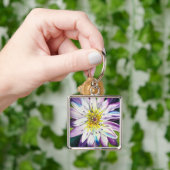 水彩のユリ素晴らしアート キーホルダー (手)