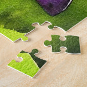 水彩のユリ素晴らしアート ジグソーパズル (側面)