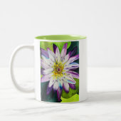 水彩のユリ素晴らしアート ツートーンマグカップ (左)