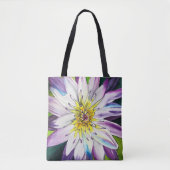 水彩のユリ素晴らしアート トートバッグ (正面)