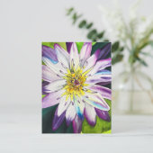 水彩のユリ素晴らしアート ポストカード (スタンド正面)