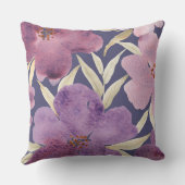 水彩のライラック クッション (裏面)