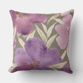 水彩のライラック クッション (正面)