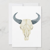 水彩のラスティックロデオ | ウェディングフラワー 招待状 (裏面)