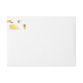 水彩のレモン13 ラップアラウンドラベル (正面)