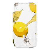 水彩のレモン17 INCIPIO iPhoneウォレットケース (フォリオ 正面)