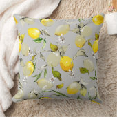 水彩のレモン19 クッション (ブランケット)