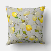 水彩のレモン19 クッション (裏面)