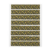 水彩のレモン30 ラップアラウンドラベル (シート)