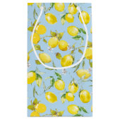水彩のレモン4 スモールペーパーバッグ (裏面)